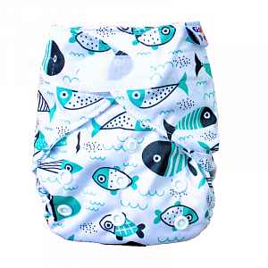 GaGa's pleny Novorozenecké svrchní kalhotky Fish