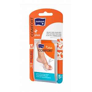 Matopat Comfort Plus hydrokoloidní náplasti M 29 x 59 mm 5 ks