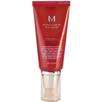 Missha M Perfect Cover BB krém s vysokou UV ochranou odstín No. 13 Bright Beige SPF42/PA+++ 50 ml