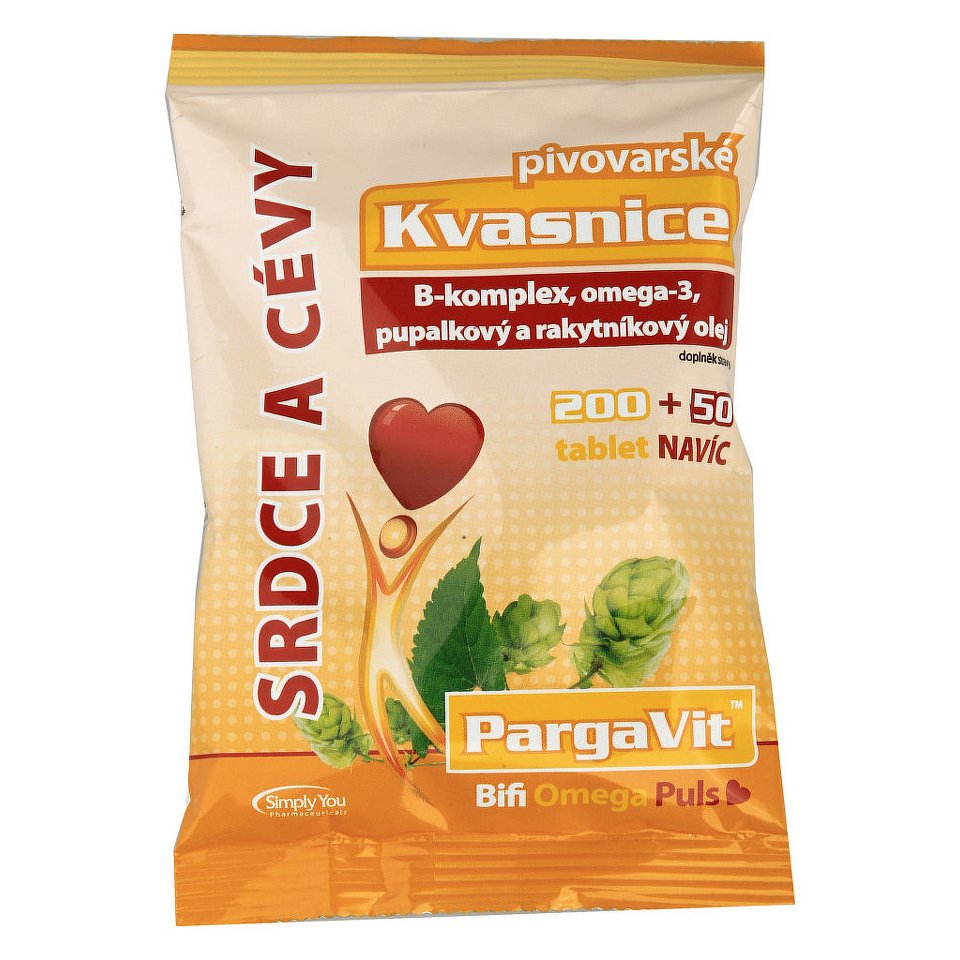 PargaVit Pivovar.kvasnice Bifi Omega Puls tbl.250 - II.jakost