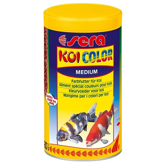 Sera doplňkové krmivo pro Koi - podpora vybarvení ryb Koi Color Medium 1000ml