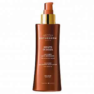 Esthederm Sun Sheen Light tan self-tanning body lotion - samoopalovací mléko na tělo lahvička s pumpičkou 150 ml