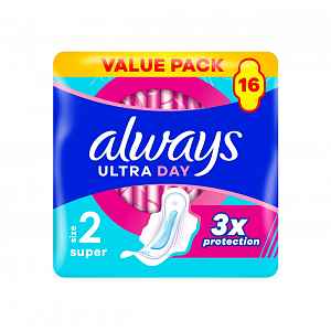 Always Ultra Day Super hygienické vložky 16 ks