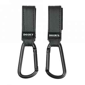 Dooky Háčky na kočárek Buggy Hook Small 2 ks black