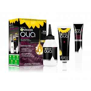 Garnier Olia 3.16 Tmavě fialová permanentní barva na vlasy