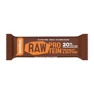 Bombus Tyčinka Raw Protein s arašídovým máslem 50 g