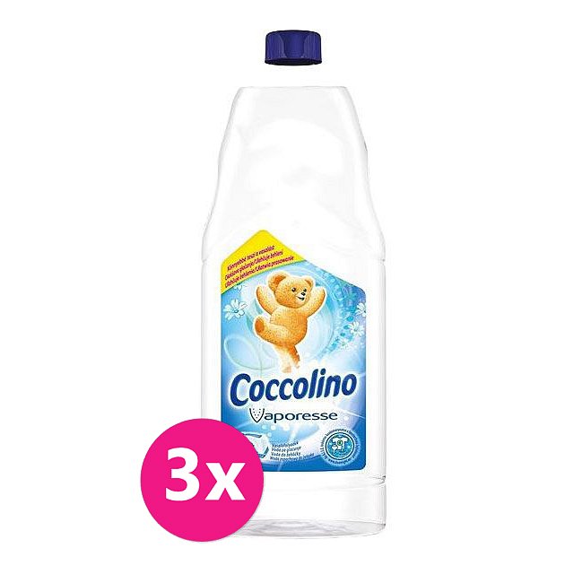 3x COCCOLINO Vaporesse Voda do žehličky 1 L