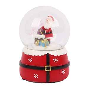Dekorace Sněhová koule Santa Claus