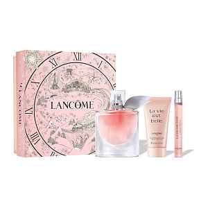 Lancôme La Vie est Belle  dárková sada (parfémová voda 50 ml + cestovní balení vůně 10 ml + tělové mléko 50 ml) dámská