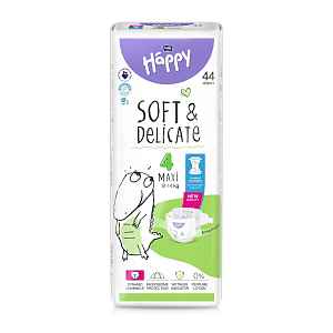 Bella Baby Happy Soft&Delicate 4 Maxi 8–14 kg dětské pleny 44 ks
