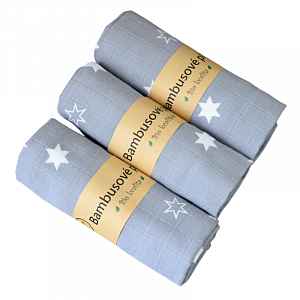 GaGa's pleny Bambusové pleny Premium Quality mušelín Šedá