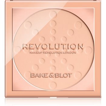 Makeup Revolution Bake & Blot fixační pudr odstín Lace 5,5 g