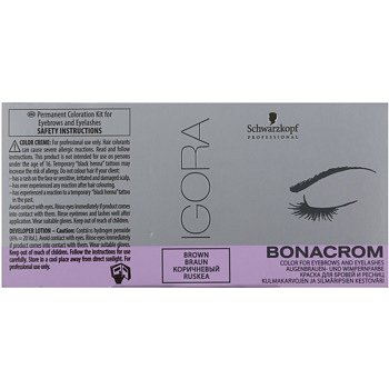 Schwarzkopf Professional Igora Bonacrom barva na obočí a řasy s aktivátorem pro profesionální použití Brown 10 ml