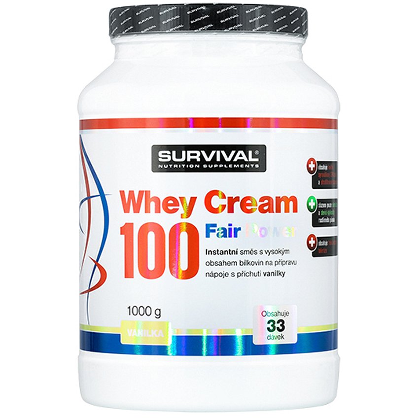Whey Cream 100 Fair Power vanilka 1000g