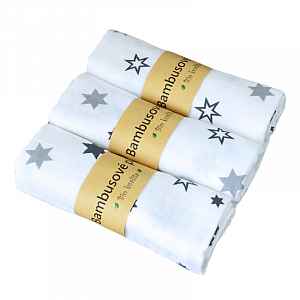 GaGa's pleny Bambusové pleny Premium Quality mušelín Bílá