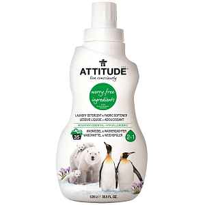 Attitude - 2v1 Prací gel a Aviváž s vůní Mountain Essentials, 1050ml