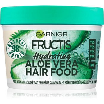 Garnier Fructis Aloe Vera Hair Food hydratační maska pro normální až suché vlasy  390 ml