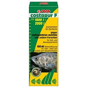 Sera léčivý prostředek proti kožním parazitům do akvária Costapur 100ml