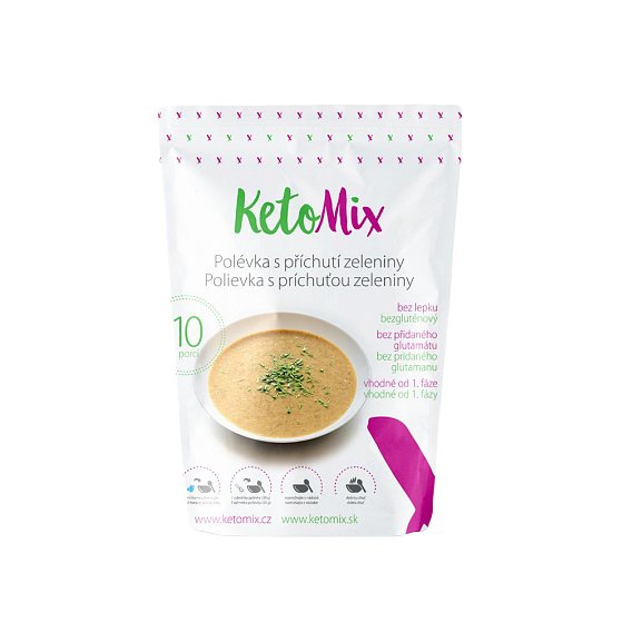 KetoMix Proteinová polévka 300g (10 porcí) s příchutí zeleniny