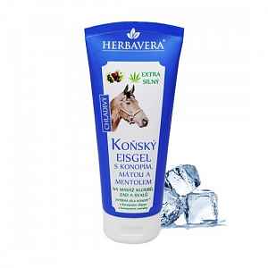 Koňský eisgel konopí-máta-mentol HERBAVERA 200ml