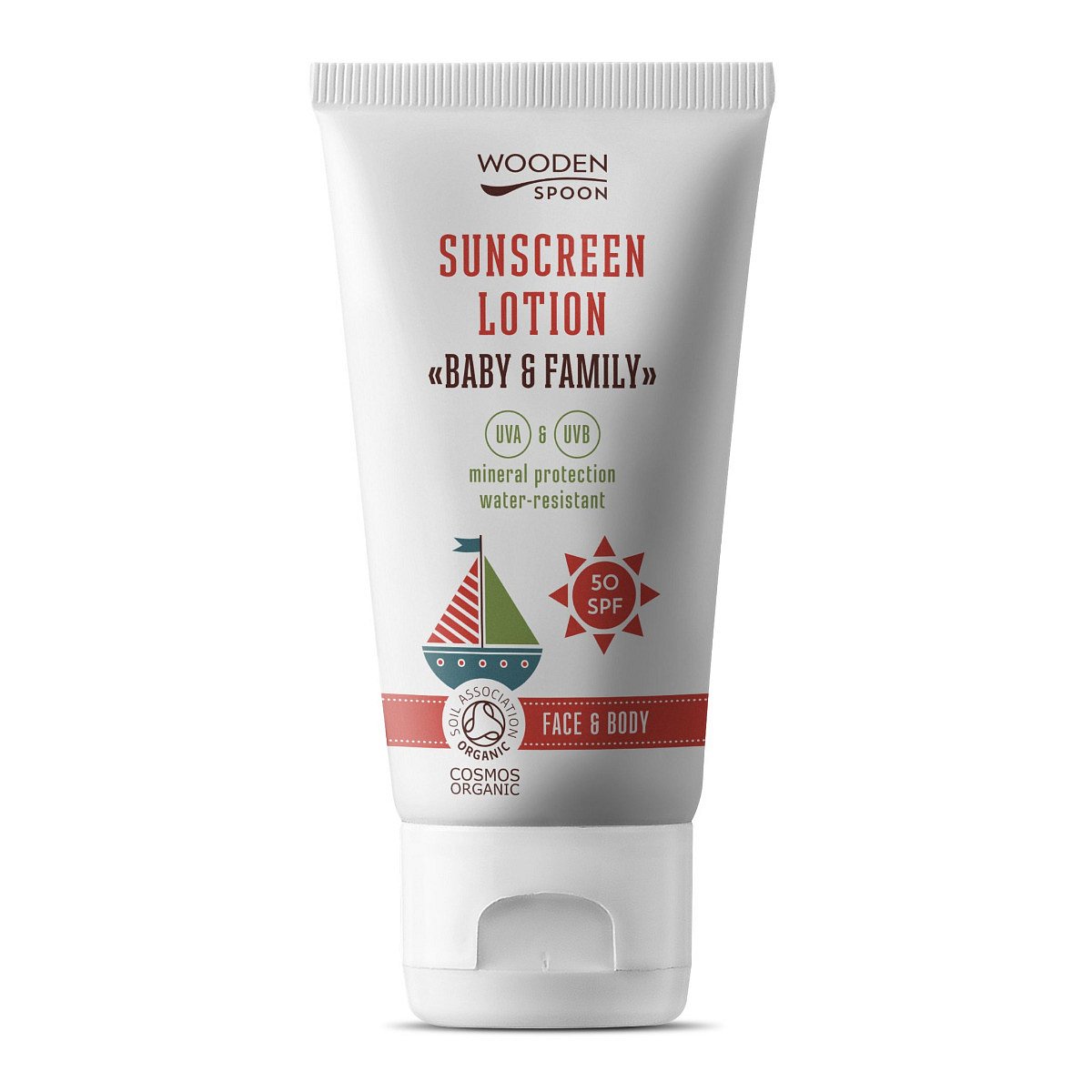 WoodenSpoon Opalovací tělové mléko SPF50 150 ml