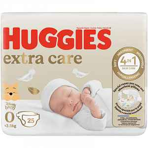 HUGGIES® Pleny jednorázové Extra Care 0 (do 4 kg) 25 ks