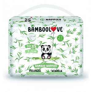 Bamboolove Pleny jednorázové Bambus vel. XS 2-4 kg 27 ks