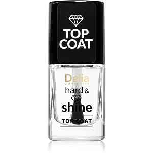 Delia Cosmetics Hard & Shine vrchní lak na nehty s dlouhotrvajícím účinkem 11 ml