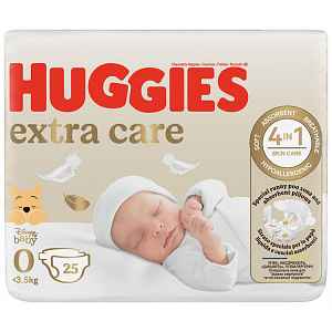 HUGGIES® Pleny jednorázové Extra Care 0 (do 4 kg) 25 ks