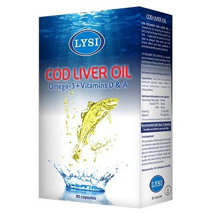 LYSI Cod liver oil 80cps