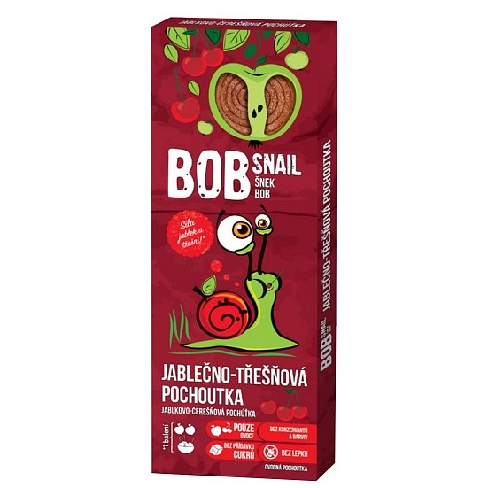 Šnek Bob jablečno-třešňové rolky 30g