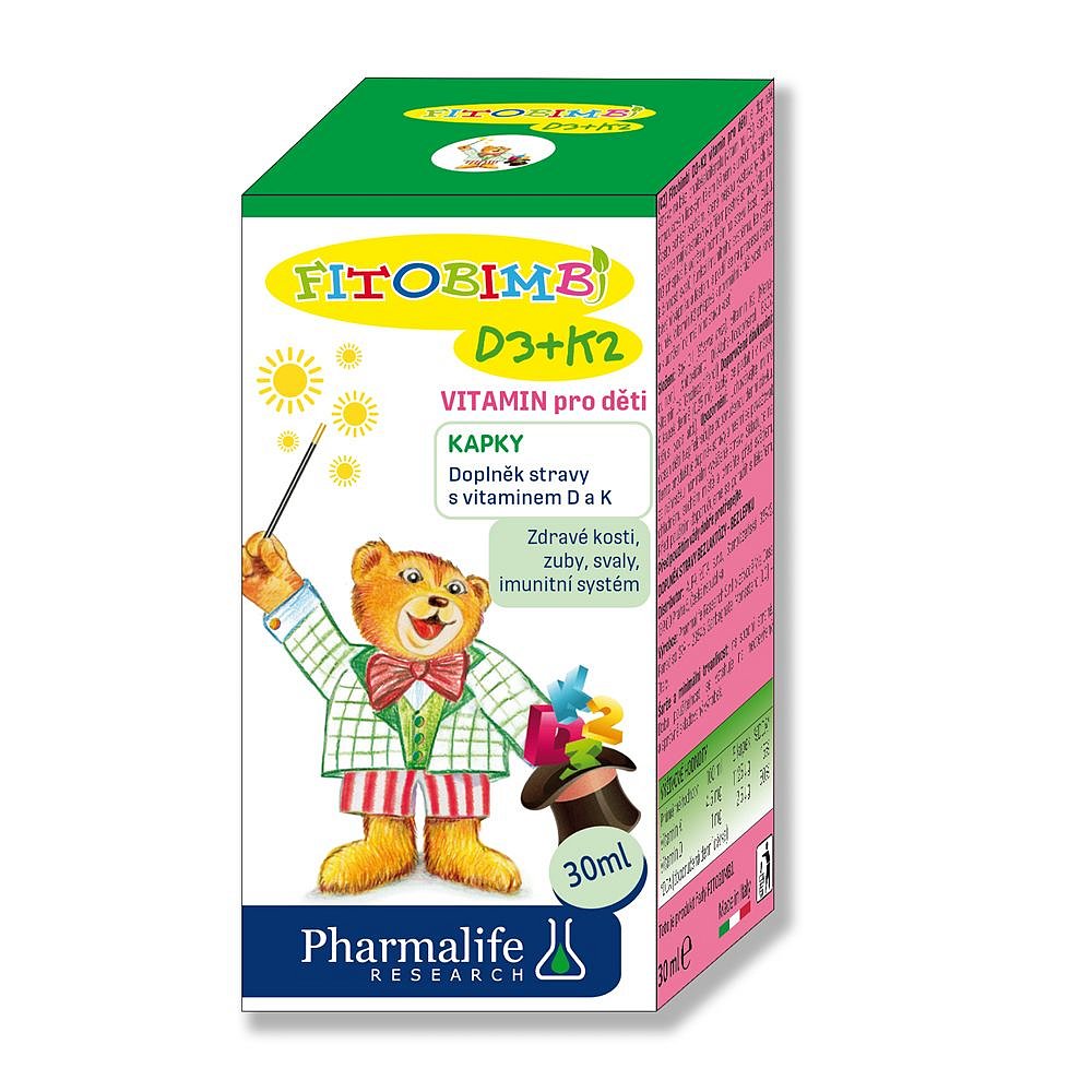 Vitamin D3 + K2 pro děti Pharmalife kapky 30 ml