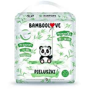 Bamboolove Pleny jednorázové Bambus vel. XL 12-18 kg 20 ks