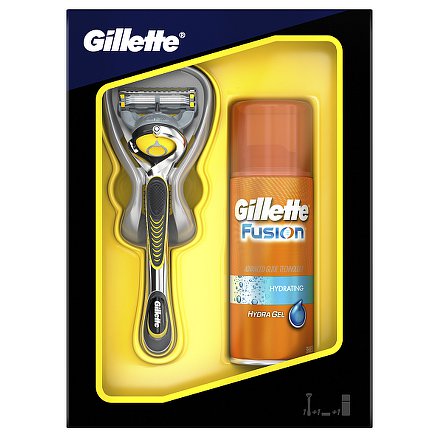 Gillette Xmas Fusion ProShield strojek + gel 75ml