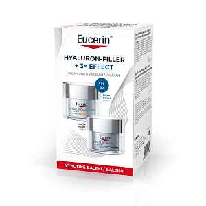 Eucerin Hyaluron-Filler + 3x Effect denní a noční krém 2x50 ml