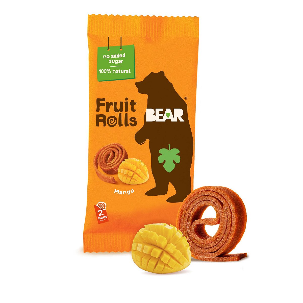 BEAR Fruit Rolls mango ovocné rolované plátky 20 g