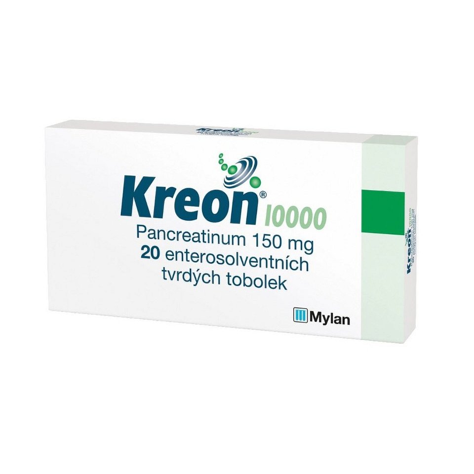 KREON 10 000 10000U enterosolventní tvrdé tobolky 20