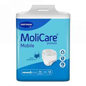 MoliCare Mobile 6 kapek vel. M natahovací kalhotky 14 ks