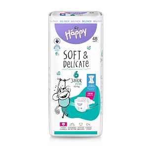 Bella Baby Happy Soft&Delicate 6 Junior Extra 15+ kg dětské pleny 48 kg