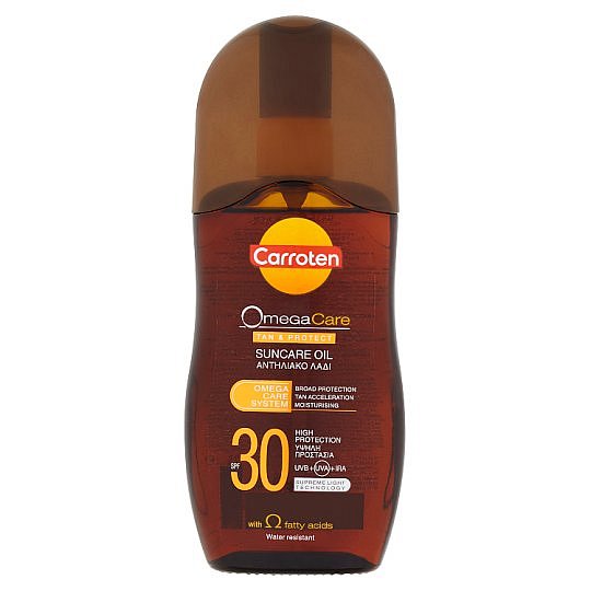 Carroten Omega Care olej na opalování a ochranu kůže SPF 30 125 ml