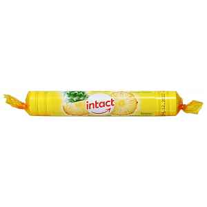 Intact rolička hroznový cukr s vitaminem C, ananas 16ks
