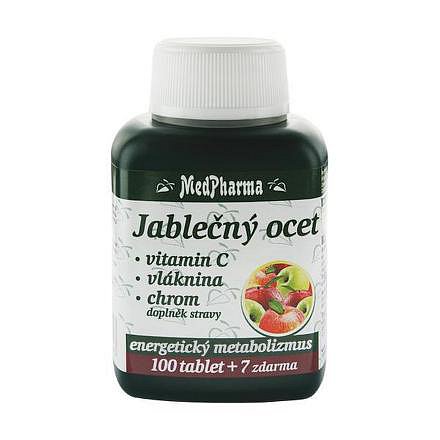 MedPharma Jablečný ocet+vlák.+vitamín C+chrom tablety 107