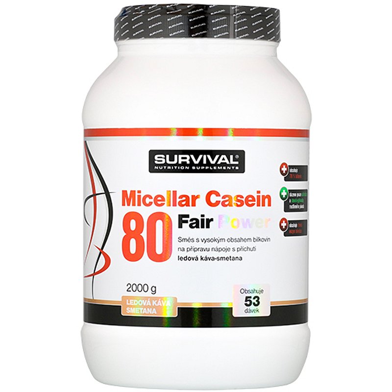 Micellar Casein 80 Fair Power ledová káva-smetana 2000 g