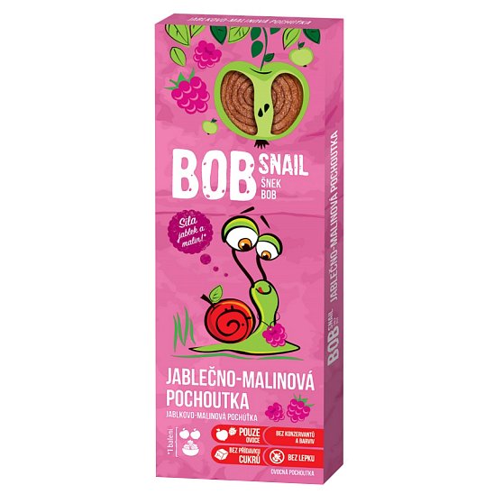 Šnek Bob jablečno-malinové rolky 30g