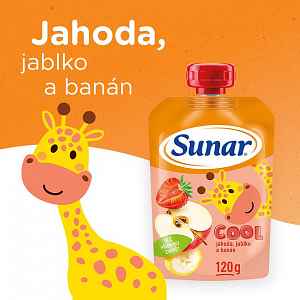 Sunárek Cool ovoce jahoda banán jablko 120 g