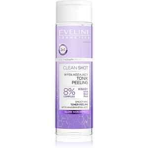 Eveline Cosmetics Clean Shot 8% Complex Of Hydroxy Acids vyhlazující tonikum s peelingovým efektem 200 ml