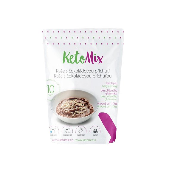 KetoMix Proteinová kaše 280g (10 porcí) s čokoládovou příchutí