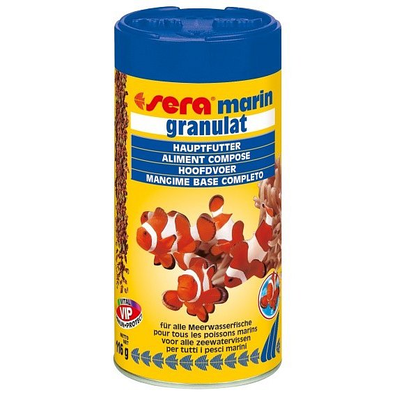 Sera základní krmivo pro mořská akvária Marin Granulat 250ml