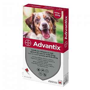 Advantix pro psy spot-on od 10-25kg 4x2.5ml