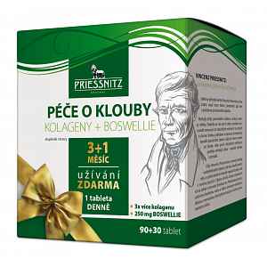 Priessnitz Péče o klouby Kolageny+Boswellie 90+30 tbl.